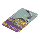 サンフランシスコUSAヴィンテージトラベルマグネット マグネット (左側)