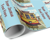 サンフランシスコUSAヴィンテージトラベルラッピング紙 ラッピングペーパー (ロールコーナー)