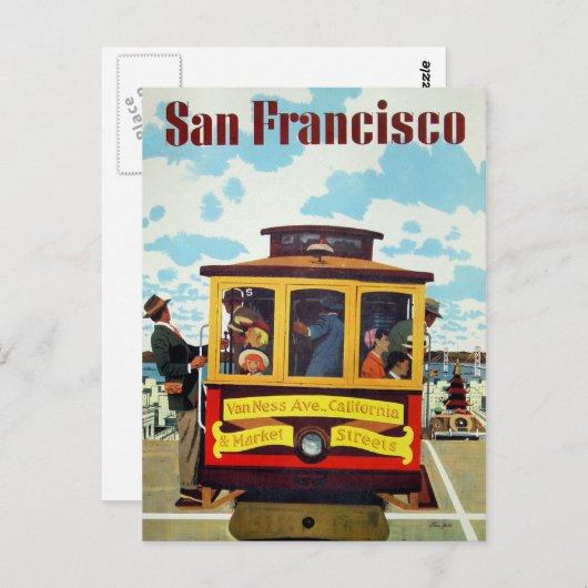 サンフランシスコUSAヴィンテージ旅行はがき ポストカード (正面/裏面)