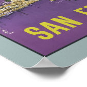 サンフランシスコUSAヴィンテージ旅行ポスター ポスター (角)