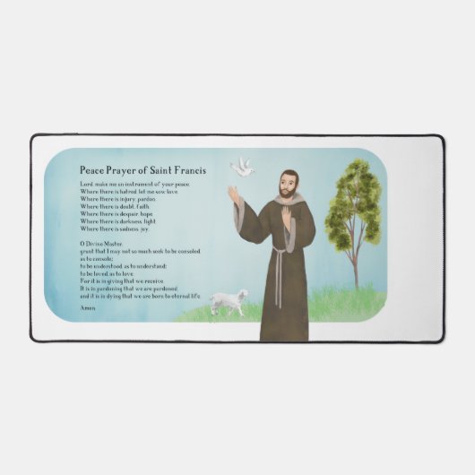 サンフランシスピース祈りの言葉 デスクマット (正面)