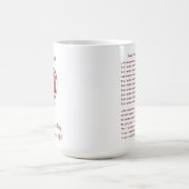 サンフランシス付き明るいカップ祈りの言葉 コーヒーマグカップ (中央)