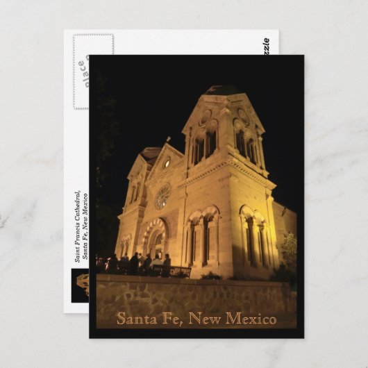 サンフランシス大聖堂サンタフェニューメキシコ ポストカード (正面/裏面)