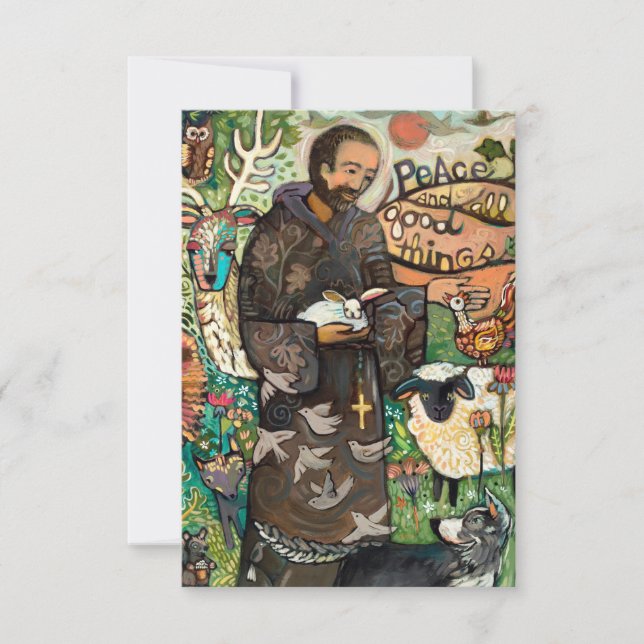 サンフランシス祈りの言葉カードピース祈りの言葉 (正面)