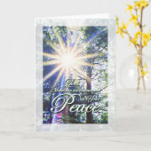 サンフランシス祈りの言葉ピース カード (黄色い花)