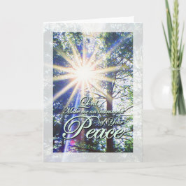 サンフランシス祈りの言葉ピース カード