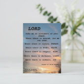 サンフランシス祈りの言葉葉書 ポストカード (スタンド正面)