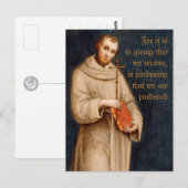 サンフランシス祈りの言葉CC0731ラファエル葉書 ポストカード (正面/裏面)