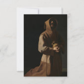 サンフランシス・イン・メディテーションby Francisco Zurbaran サンキューカード (正面)