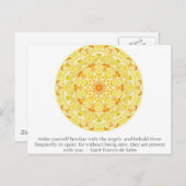 サンフランシス・デ・セールス引用文について天使 ポストカード (正面/裏面)