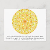 サンフランシス・デ・セールス引用文について天使 ポストカード (正面)