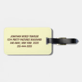 サンフランシス ラゲッジタグ (裏面横)