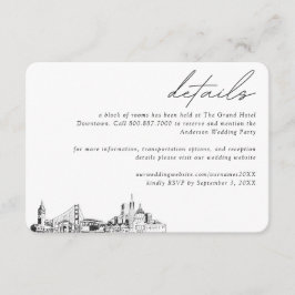 サンフランシ結婚スホテルルームブロック詳細 エンクロージャーカード