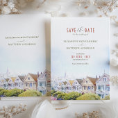 サンフランシ絵を描ステレディース日付の保存 招待状