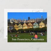 サンフランシ色彩の鮮やかステルレディース#1はがき ポストカード (正面/裏面)