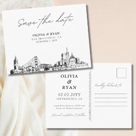 サンフラ結婚ンシエレガントョンの日付の保存 ポストカード