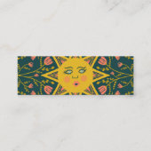 サンフローリングつる植物エレガントボホフローラユニーク スキニー名刺 (正面)