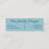 サンフローリングつる植物エレガントボホフローラユニーク スキニー名刺 (裏面)