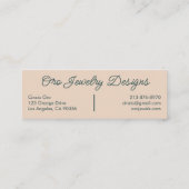 サンフローリングつる植物エレガントボホフローラユニーク スキニー名刺 (裏面)