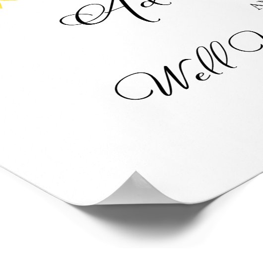 サンフロー秋ブライダルシャワーアドバイスとウェルウィッシュ ポスター (角)