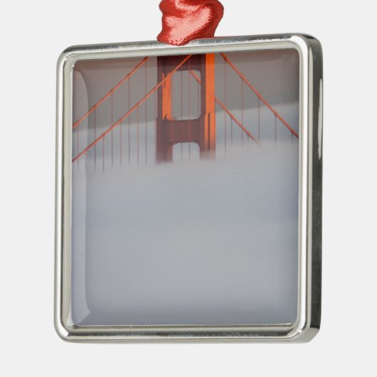 サンフ転がランシスコ湾2号線を通る霧 メタルオーナメント (左)