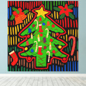 サンブラスアイランドクリスマスツリーモラ キャンバスプリント (インサイチュ (ウッドフロア))