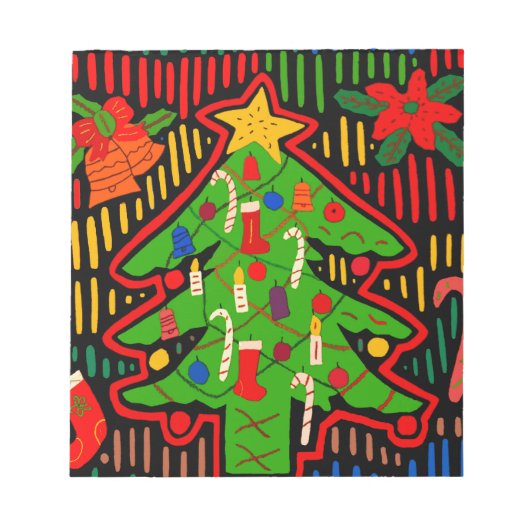 サンブラスアイランドクリスマスツリーモラ ノートパッド (正面)