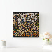 サンブラスクナインディアンモラスピリッツ壁時計 スクエア壁時計 (ホーム)