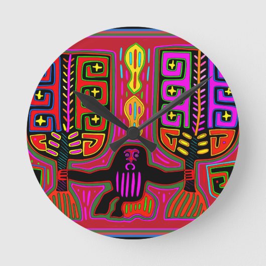 サンブラスクナマンとファン ラウンド壁時計 (正面)