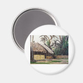 サンブラス諸島パナマ水彩画 マグネット (正面/裏面)