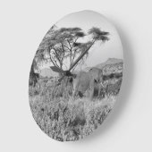 サンブルのゾウ ラージ壁時計 (傾斜)