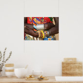 サンブルジュエリー(ケニア、アフリカ) ポスター (キッチン)