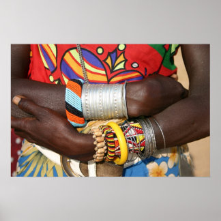 サンブルジュエリー（ケニア、アフリカ） ポスター
