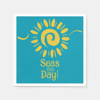 サンブルーイエロービーチハウスシーズデイカクテル スタンダードカクテルナプキン