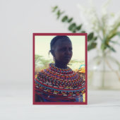 サンブル族の女性 ポストカード (スタンド正面)