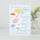 サンブレカラフルラスブライダルシャワーの招待 招待状 (スタンド正面)