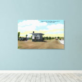 サンプソン空軍基地図への入口 キャンバスプリント (インサイチュ (ウッドフロア))