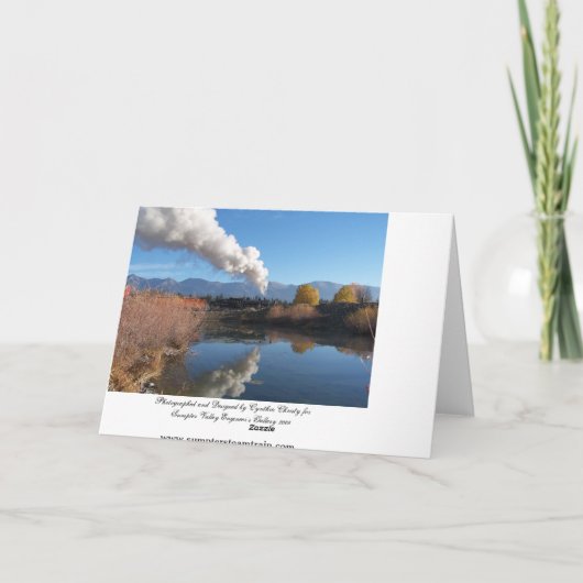 サンプターバレートレインクリスマスカード シーズンカード (裏面)