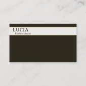 サンプルとスタイリッシュダークグリーンのプレーン名刺 名刺 (正面)