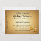 サンプルのみカジノスタイル結婚紙:セミグロス 招待状 (裏面)