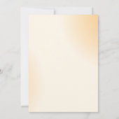 サンプルのミニマリストのクリームタイポグラフィ日付の保存 招待状 (裏面)