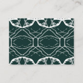 サンプルエメラルドグリーンラインタイポグラフィ詳細 エンクロージャーカード (裏面)