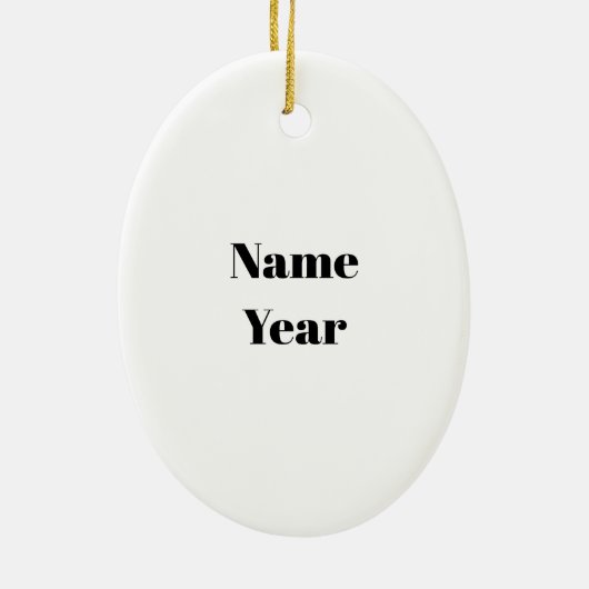 サンプルカラーカード付き男性の画家オーナメント セラミックオーナメント (裏面)