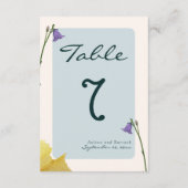 サンプルクラシックゴールデング結婚リーンのテーブル番号 エンクロージャーカード (裏面)