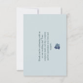 サンプルクラシック紫グリーンサンキューカード (裏面)