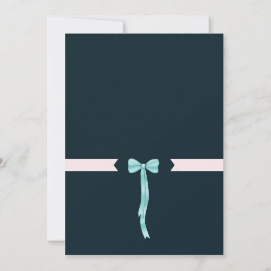 サンプルダークグリーンイースタービースウィート16誕生日 招待状 (裏面)