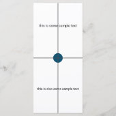 サンプルテス結婚トのメニュー メニュー (裏面)