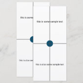 サンプルテス結婚トのメニュー メニュー (正面/裏面)