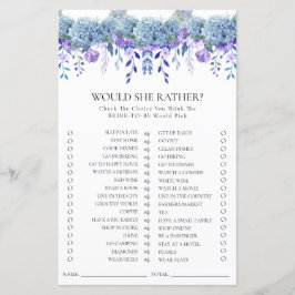 サンプルパープルフローラガーデンブライダルシャワーゲーム