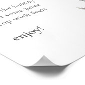 サンプルフローラバラ&ランタンミモサバー標識 ポスター (角)